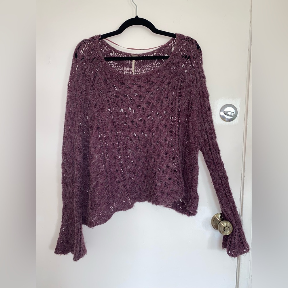 Free People crochet boho top